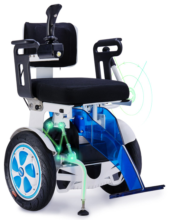 Sedia a rotelle elettrica auto-bilanciamento intelligente