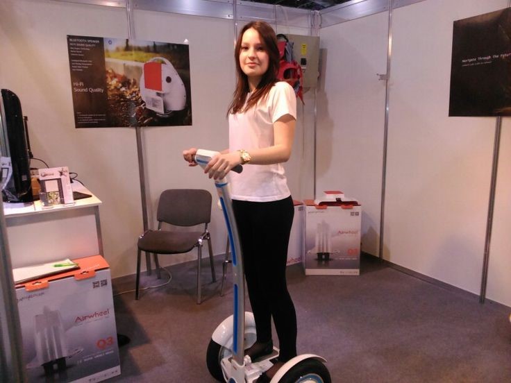 Airwheel Held Up Display at Construma Exhibition 2015, Budapest