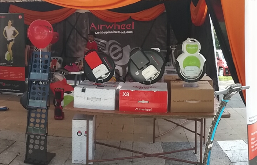 Airwheel Intelligent Electric Scooters appeared in 2015 Festival Belia Putrajaya in Malaysia.