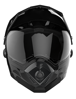 C8 full face helmet realizes 2K video shooting, hands-free phone call, music player and app connection with tail light turn signals.