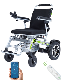 Airwheel H3S power chair is featured by automatic folding system and App remote control